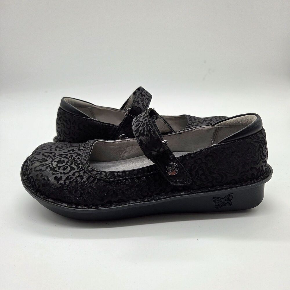 Alegria Professional BEL Mary Jane Slip Resistant Shoes Black Size EU 37 US 7.5